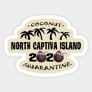 North Captiva 2020 Coconut Quarantine Sticker